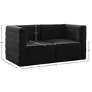  Manufacturer Color_Black -- Meridian Quincy Stationary Fabric Sofa IMAGE 14