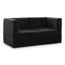  Manufacturer Color_Black -- Meridian Quincy Stationary Fabric Sofa IMAGE 1