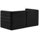  Manufacturer Color_Black -- Meridian Quincy Stationary Fabric Sofa IMAGE 3