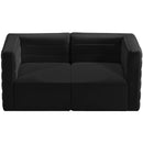  Manufacturer Color_Black -- Meridian Quincy Stationary Fabric Sofa IMAGE 5