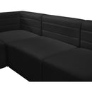  Manufacturer Color_Black -- Meridian Quincy Stationary Fabric Sofa IMAGE 13
