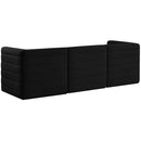  Manufacturer Color_Black -- Meridian Quincy Stationary Fabric Sofa IMAGE 3