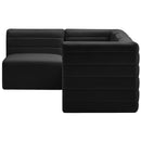  Manufacturer Color_Black -- Meridian Quincy Fabric 4 pc Sectional IMAGE 6