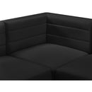  Manufacturer Color_Black -- Meridian Quincy Fabric 4 pc Sectional IMAGE 9