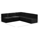  Manufacturer Color_Black -- Meridian Quincy Fabric 5 pc Sectional IMAGE 13
