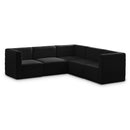  Manufacturer Color_Black -- Meridian Quincy Fabric 5 pc Sectional IMAGE 1