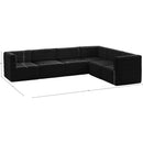  Manufacturer Color_Black -- Meridian Quincy Fabric 6 pc Sectional IMAGE 14