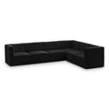  Manufacturer Color_Black -- Meridian Quincy Fabric 6 pc Sectional IMAGE 1