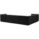  Manufacturer Color_Black -- Meridian Quincy Fabric 6 pc Sectional IMAGE 4