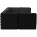  Manufacturer Color_Black -- Meridian Quincy Fabric 6 pc Sectional IMAGE 6
