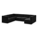  Manufacturer Color_Black -- Meridian Quincy Fabric 7 pc Sectional IMAGE 1