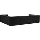  Manufacturer Color_Black -- Meridian Quincy Fabric 7 pc Sectional IMAGE 3