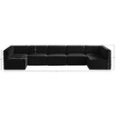  Manufacturer Color_Black -- Meridian Quincy Fabric 7 pc Sectional IMAGE 14