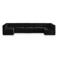  Manufacturer Color_Black -- Meridian Quincy Fabric 7 pc Sectional IMAGE 1