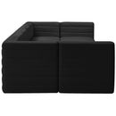  Manufacturer Color_Black -- Meridian Quincy Fabric 7 pc Sectional IMAGE 6
