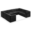  Manufacturer Color_Black -- Meridian Quincy Fabric 8 pc Sectional IMAGE 15