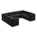  Manufacturer Color_Black -- Meridian Quincy Fabric 8 pc Sectional IMAGE 1