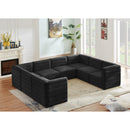  Manufacturer Color_Black -- Meridian Quincy Fabric 8 pc Sectional IMAGE 2