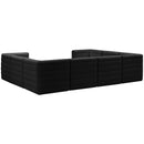  Manufacturer Color_Black -- Meridian Quincy Fabric 8 pc Sectional IMAGE 3