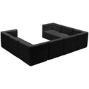  Manufacturer Color_Black -- Meridian Quincy Fabric 8 pc Sectional IMAGE 4