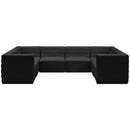  Manufacturer Color_Black -- Meridian Quincy Fabric 8 pc Sectional IMAGE 5