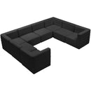  Manufacturer Color_Black -- Meridian Quincy Fabric 8 pc Sectional IMAGE 6