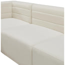  Manufacturer Color_Cream -- Quincy Cream Velvet Upholstered Comfort Modular Corner Chair IMAGE 12
