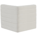  Manufacturer Color_Cream -- Quincy Cream Velvet Upholstered Comfort Modular Corner Chair IMAGE 3