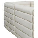  Manufacturer Color_Cream -- Quincy Cream Velvet Upholstered Comfort Modular Corner Chair IMAGE 9