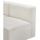  Manufacturer Color_Cream -- Quincy 95" Cream Velvet Upholstered Comfort 4 pc Modular Sectional IMAGE 7