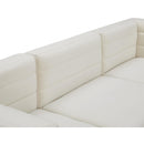  Manufacturer Color_Cream -- Quincy 126" Cream Velvet Upholstered Comfort 8 pc Modular Sectional IMAGE 13