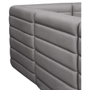  Manufacturer Color_Grey -- Quincy Grey Velvet Upholstered Comfort Modular Armless Chair IMAGE 10