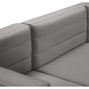  Manufacturer Color_Grey -- Quincy Grey Velvet Upholstered Comfort Modular Armless Chair IMAGE 12