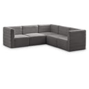  Manufacturer Color_Grey -- Quincy 95" Grey Velvet Upholstered Comfort 5 pc Modular Sectional IMAGE 1