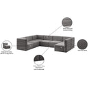  Manufacturer Color_Grey -- Quincy 126" Grey Velvet Upholstered Comfort 7 pc Modular Sectional IMAGE 17