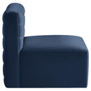  Manufacturer Color_Navy -- Quincy Navy Velvet Upholstered Comfort Modular Armless Chair IMAGE 6