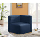  Manufacturer Color_Navy -- Quincy Navy Velvet Upholstered Comfort Modular Corner Chair IMAGE 2
