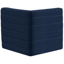  Manufacturer Color_Navy -- Quincy Navy Velvet Upholstered Comfort Modular Corner Chair IMAGE 3