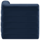  Manufacturer Color_Navy -- Quincy Navy Velvet Upholstered Comfort Modular Corner Chair IMAGE 4