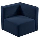  Manufacturer Color_Navy -- Quincy Navy Velvet Upholstered Comfort Modular Corner Chair IMAGE 5