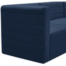  Manufacturer Color_Navy -- Quincy Navy Velvet Upholstered Comfort Modular Corner Chair IMAGE 7