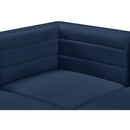  Manufacturer Color_Navy -- Quincy Navy Velvet Upholstered Comfort Modular Corner Chair IMAGE 8