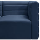  Manufacturer Color_Navy -- Quincy 126" Navy Velvet Upholstered Comfort 4 pc Modular Sofa IMAGE 11