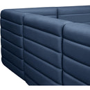  Manufacturer Color_Navy -- Quincy 94" Navy Velvet Upholstered Comfort 5 pc Modular Sectional IMAGE 9