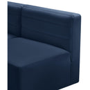  Manufacturer Color_Navy -- Quincy 95" Navy Velvet Upholstered Comfort 5 pc Modular Sectional IMAGE 6