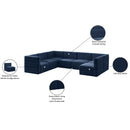  Manufacturer Color_Navy -- Quincy 126" Navy Velvet Upholstered Comfort 7 pc Modular Sectional IMAGE 17