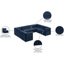  Manufacturer Color_Navy -- Quincy 126" Navy Velvet Upholstered Comfort 8 pc Modular Sectional IMAGE 16