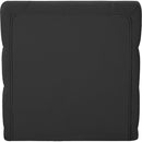 Meridian Tuft Black Velvet Armless Chair IMAGE 3