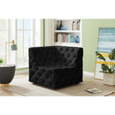  Manufacturer Color_Black -- Meridian Tuft Stationary Fabric Chair IMAGE 2