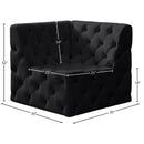  Manufacturer Color_Black -- Meridian Tuft Stationary Fabric Chair IMAGE 7